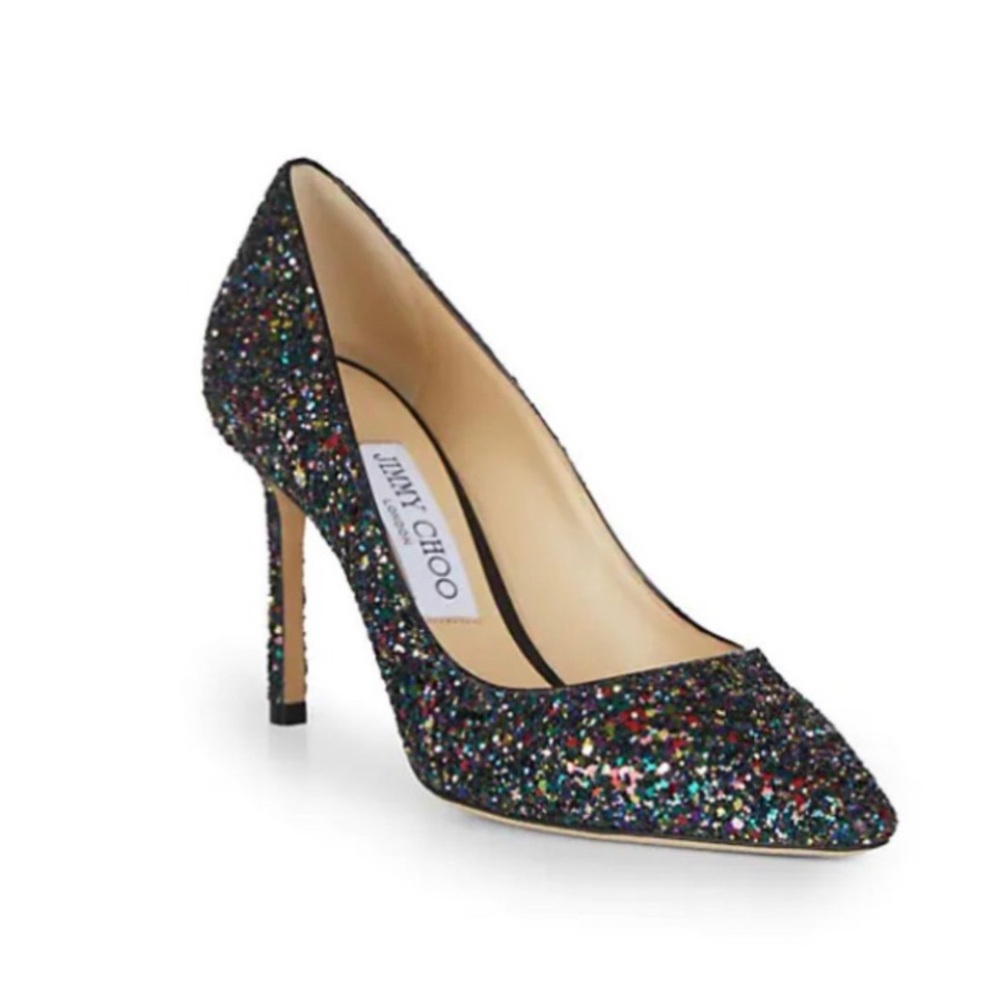 ❤️SOLD❤️Jimmy Choo Romy Boho Glitter Pump
